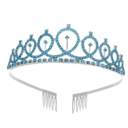 GIVBRO Strass Tiara Krone mit Kämmen Hochzeit Braut Tiaras Cosplay Party Kostüme Haarschmuck für Braut Frauen Mädchen, Einheitsgröße, Metalllegierung von GIVBRO