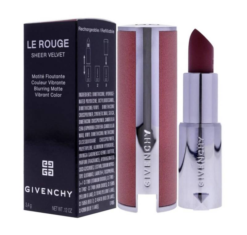 GIVENCHY Lippenstift Le Rouge Sheer Velvet Matte Refillable Lipstick von GIVENCHY