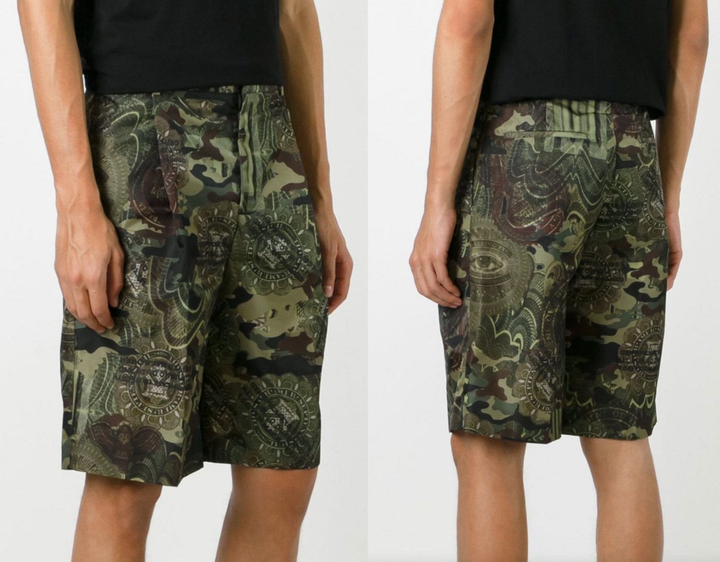 GIVENCHY Shorts Givenchy Mens Iconic Cult Soldout Camouflage Print Bermuda Hose Shorts von GIVENCHY