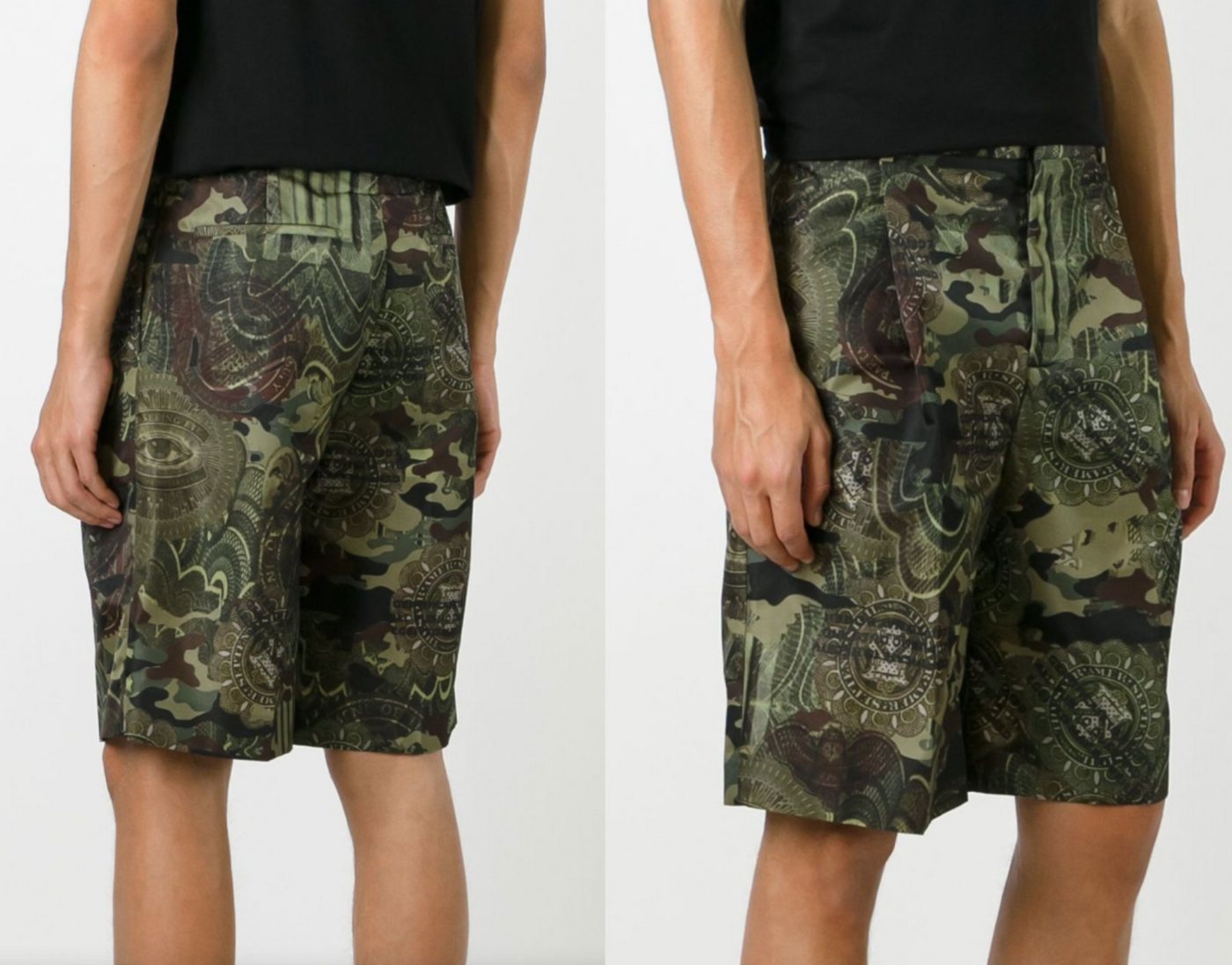 GIVENCHY Shorts Givenchy Mens Iconic Cult Soldout Camouflage Print Bermuda Hose Shorts von GIVENCHY