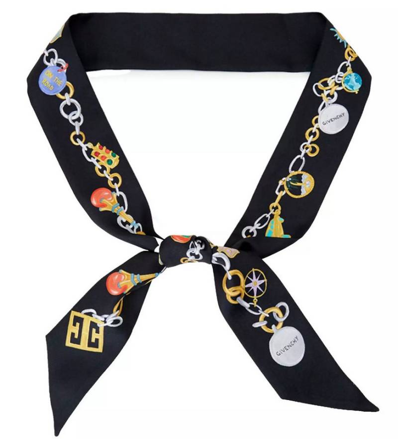 GIVENCHY Seidenschal Tuch Halstuch, Schal kann als Haarband, Krawatte, Armband am Handgelenk von GIVENCHY