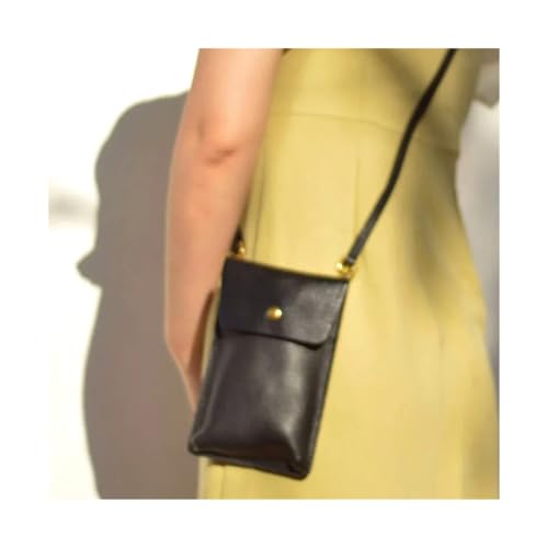 GIYXHU Alles Vertikale Einzelne Schulter Schlüssel Geldbörse Handy Tasche Weibliche Crossbody Mini Leder(Color 1) von GIYXHU