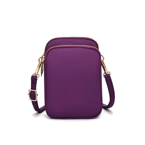 GIYXHU Damen Mini Tasche Crossbody Reißverschluss Schultertaschen Handy Geldbörse Vertikale Multifunktionale Brieftasche Walking Taschen(Color 3) von GIYXHU