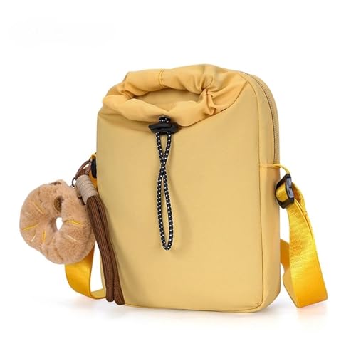 GIYXHU Damenmode Tasche Leichte multifunktionale Damen Handytasche Crossbody Sport Schultertasche(Yellow) von GIYXHU