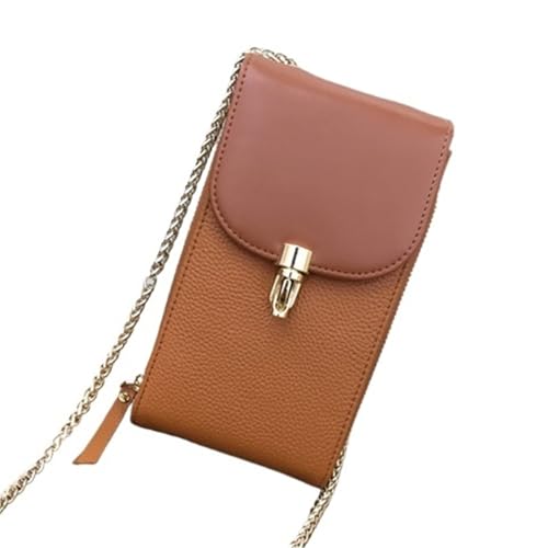 GIYXHU Echtes Leder Frauen Schulter Tasche Weibliche Telefon Messenger Kette Sommer(Color 1) von GIYXHU