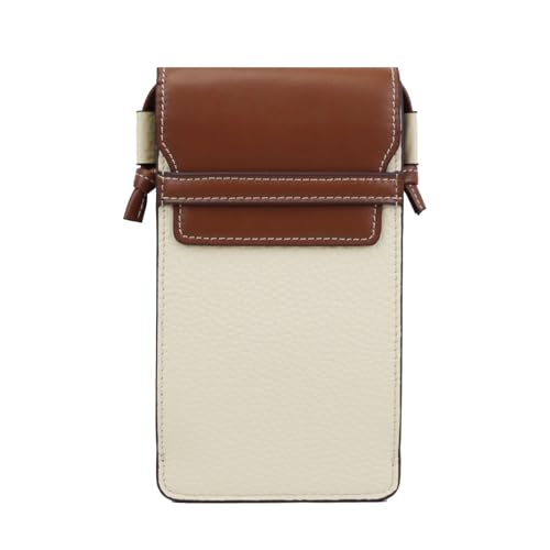 GIYXHU Echtes Leder Kleine Umhängetaschen Frauen Mini Schulter Messenger Tasche for Mädchen Telefon Geldbörse(Color 3) von GIYXHU