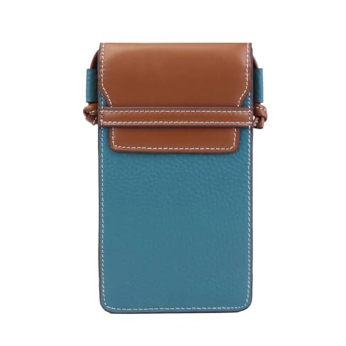 GIYXHU Echtes Leder Kleine Umhängetaschen Frauen Mini Schulter Messenger Tasche for Mädchen Telefon Geldbörse(Color 4) von GIYXHU