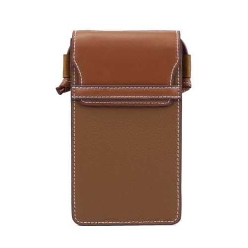 GIYXHU Echtes Leder Kleine Umhängetaschen Frauen Mini Schulter Messenger Tasche for Mädchen Telefon Geldbörse(Color 5) von GIYXHU