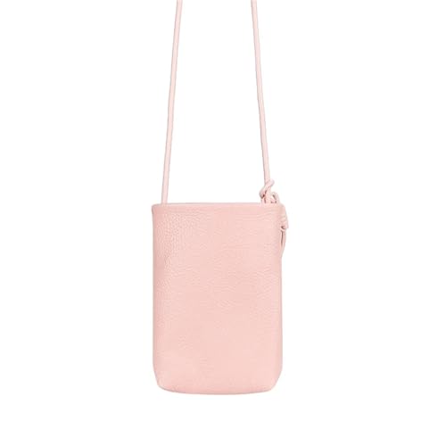 GIYXHU Leder Mini Crossbody Schultertasche Vielseitige kleine Handytasche(Pink) von GIYXHU
