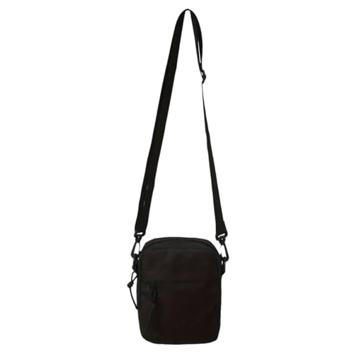 GIYXHU Outdoor Casual Canvas Umhängetasche Unisex Mini Telefon Sling Bag for Männer und Frauen(Black) von GIYXHU