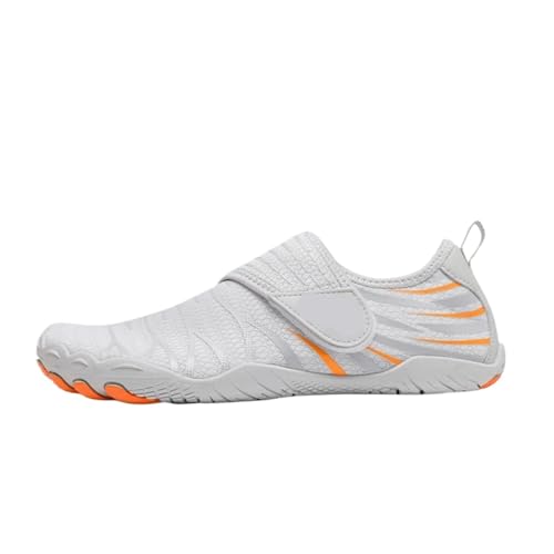 GIYXHU Wasserschuhe Wasserschuhe Sommer Outdoor Strand Aquaschuhe Schnell trocknende rutschfeste Aquaschuhe Atmungsaktive Stream-Tracing-Schuhe Barfußschuhe(Grey,37) von GIYXHU