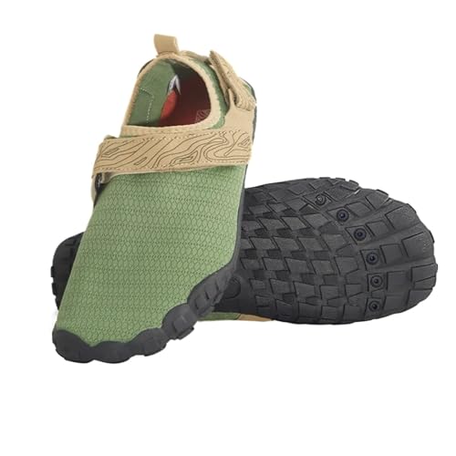 GIYXHU Wasserschuhe Wasserschuhe Watschuhe Herren Damen Schnelltrocknende Aquaschuhe Upstream-Schuhe rutschfeste Sportschuhe Verschleißfeste Strand-Barfuß-Turnschuhe(Jade Green,39) von GIYXHU