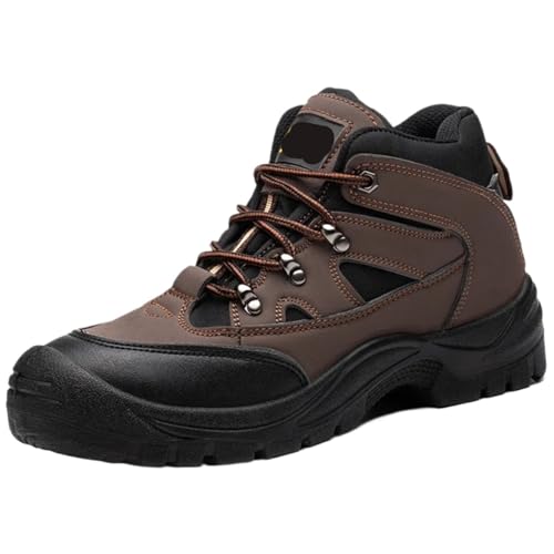 Lightweight Men Safety Boots Work Shoes Anti-Puncture Steel Toe Cap Non Slip Sneakers Male Indestructible(42) von GIYXHU