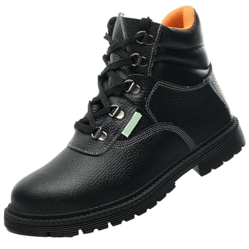 Men Comfort Work Safety Shoes Steel Toe Cap Anti-Smashing Puncture Proof Construction Boots Non-Slip Breathable(46) von GIYXHU