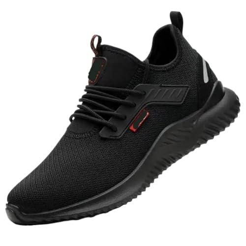 Safety Shoes Men with Steel Toe Cap Anti-Smash Work Sneakers Light Puncture-Proof Indestructible(44) von GIYXHU