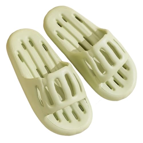 Schlappen Damen Sommer 2 Paar Sommer-Sandalen mit ausgehöhlten, auslaufsicheren, schnelltrocknenden Sandalen for Baden for Damen, rutschfeste, weiche Badezimmer-Hausschuhe, Damen-Hausschuhe(Green,40-4 Schlappen Damen Sommer 2 Paar Sommer-Sandalen mit ausgehöhlten, auslaufsicheren, schnelltrocknenden Sandalen for Baden for Damen, rutschfeste, weiche Badezimmer-Hausschuhe, Damen-Hausschuhe(Green,40-4 von GIYXHU