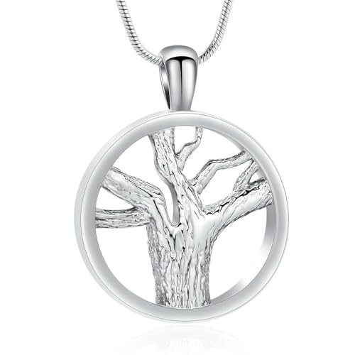 GJASCHGXC Feuerbestattungskette für Asche Baum des Lebens Urne Asche Halskette für Damen Herren Memorial Asche Medaillon Anhänger Halskette von Loved One-B GJASCHGXC Feuerbestattungskette für Asche Baum des Lebens Urne Asche Halskette für Damen Herren Memorial Asche Medaillon Anhänger Halskette von Loved One-B von GJASCHGXC