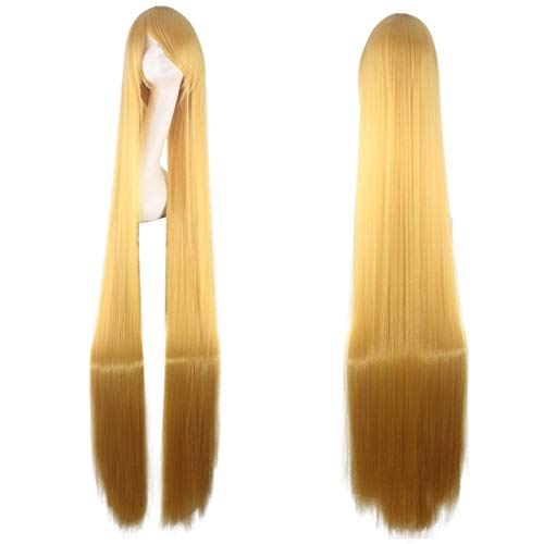 150CM 60''Long Straight Cosplay Perücke 20 Farben Blond Blau Rosa Silber Perücke Synthetisches Haar Frauen Cosplay Party Common 150 cm Perücken Common Long Straight 29 von GJBXP