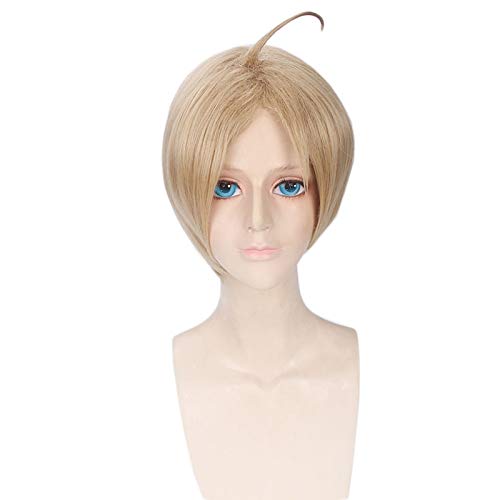 Anime APH Hetalia Axis Powers Amerika Alfred F Jones Perücke Cosplay Kostüm Männer Kurzes Kunsthaar Halloween Party Perücken Anime APH Hetalia Axis Powers Amerika Alfred F Jones Perücke Cosplay Kostüm Männer Kurzes Kunsthaar Halloween Party Perücken von GJBXP