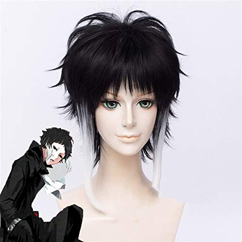 Anime Bungo Stray Dogs Ryunosuke Akutagawa Cosplay Wigs Ryuunosuke Heat Resistant Synthetic Wig Pelucas von GJBXP