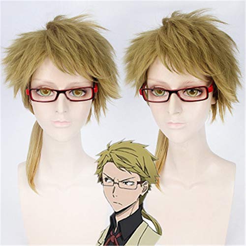 Anime Bungo Streunende Hunde Perücke Kunikida Doppo Perücke Cosplay Kostüm Männer Hitzebeständige helle synthetische Haarperücken + Perückenkappe Anime Bungo Streunende Hunde Perücke Kunikida Doppo Perücke Cosplay Kostüm Männer Hitzebeständige helle synthetische Haarperücken + Perückenkappe von GJBXP