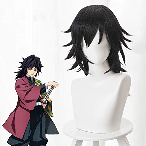 Anime Kimetsu Keine Yaiba Cosplay Perücken Tomioka Giyuu Cosplay Perücke Synthetische Perücke Halloween Party Klinge des Dämons Cosplay Perücke + Perücke Kappe Einheitsgröße wie das Bild Anime Kimetsu Keine Yaiba Cosplay Perücken Tomioka Giyuu Cosplay Perücke Synthetische Perücke Halloween Party Klinge des Dämons Cosplay Perücke + Perücke Kappe Einheitsgröße wie das Bild von GJBXP