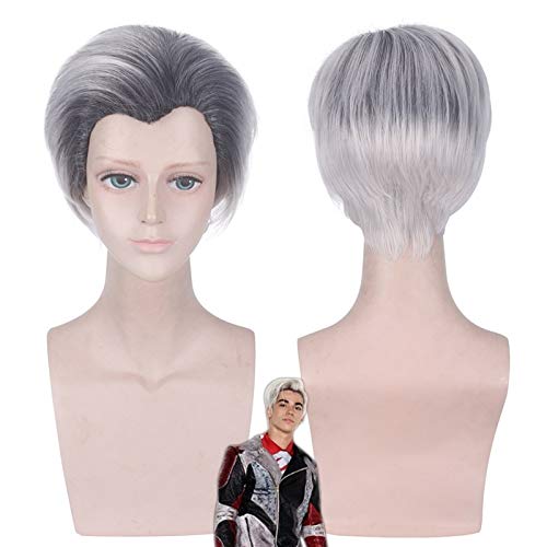 Anime Nachkommen Carlos Short Perücke Cosplay Kostüm Männer Frauen Hitzebeständige synthetische Haarperücken Anime Nachkommen Carlos Short Perücke Cosplay Kostüm Männer Frauen Hitzebeständige synthetische Haarperücken von GJBXP
