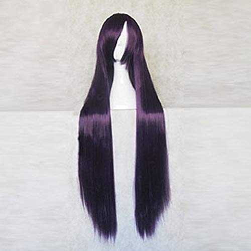 Dangan Ronpa 2 Danganronpa Mikan Tsumiki 100 cm lang Dunkelviolett Cosplay Perücke Hitzebeständige Kunsthaarperücken + Kostenlose Perückenkappe von GJBXP