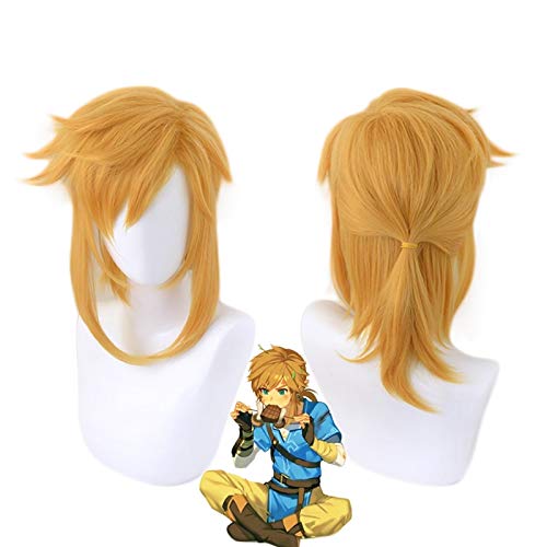 Die Legende von Zelda Atem des wilden Gliedes Kurze Pferdeschwanzperücke Cosplay Kostüm Hitzebeständiges Kunsthaar Männer Frauen Perücken Die Legende von Zelda Atem des wilden Gliedes Kurze Pferdeschwanzperücke Cosplay Kostüm Hitzebeständiges Kunsthaar Männer Frauen Perücken von GJBXP