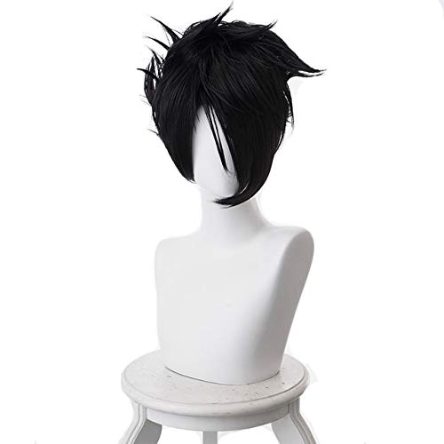 Die versprochene Neverland Ray Black Hairs Kopfbedeckung Cosplay Cosplay Ray Short Perücken + Perückenkappe One Size wie das Bild zeigt Die versprochene Neverland Ray Black Hairs Kopfbedeckung Cosplay Cosplay Ray Short Perücken + Perückenkappe One Size wie das Bild zeigt von GJBXP