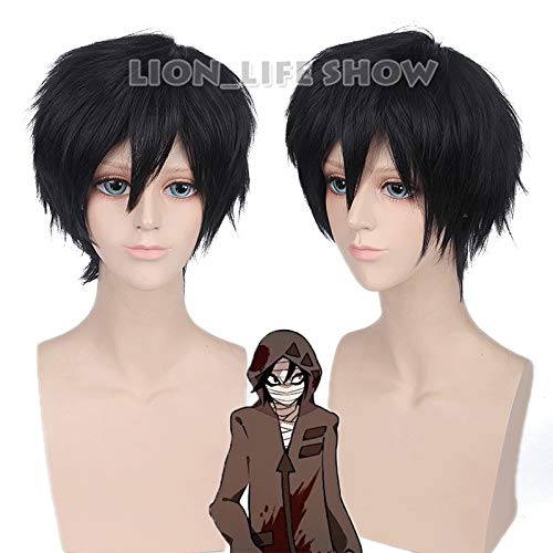 Engel des Todes Isaac Foster Zack Cosplay Perücken Herren Short Straight Black Cosplay Perücke One Size Engel des Todes Isaac Foster Zack Cosplay Perücken Herren Short Straight Black Cosplay Perücke One Size von GJBXP