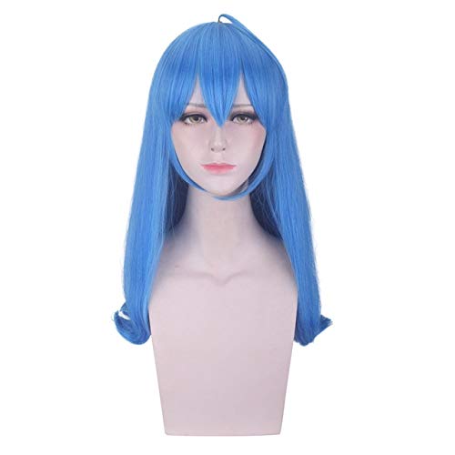GJBXP Anime Bilibili 2233 Blau Perücke Cosplay Kostüm Kunsthaar Halloween Kostüm Party Spielen Perücken Für Frauen + Free Cap Blau von GJBXP