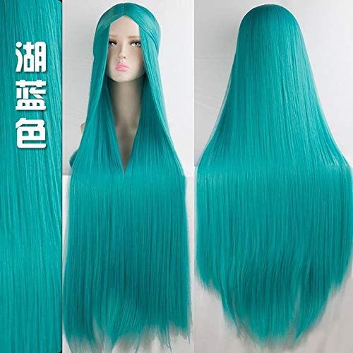 GJBXP Biamoxer 100 Cm Lange Perücken Klassische Hochtemperaturfaser Synthetische Perücken Kostüm Cosplay Perücken Cosplay Gesichtshaar Party 20 Farbe 5 von GJBXP