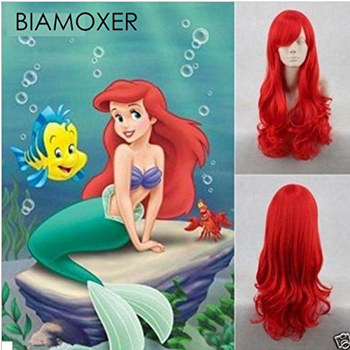 GJBXP Biamoxer Hot Anime Die Kleine Meerjungfrau Prinzessin Ariel Cosplay Perücke Halloween Spielen Perücke Party Cosplay Kostüm Perücke Hitzebeständig GJBXP Biamoxer Hot Anime Die Kleine Meerjungfrau Prinzessin Ariel Cosplay Perücke Halloween Spielen Perücke Party Cosplay Kostüm Perücke Hitzebeständig von GJBXP
