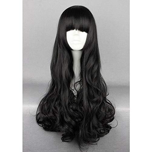 GJBXP Biamoxer Rwby Ruby Rose Cosplay Perücken Weiss Schnee Blake Belladonna Yang Xiao Lange Perücke Rot Weiß Schwarz Gelb Cosplay Haar Perücke Schwarz von GJBXP