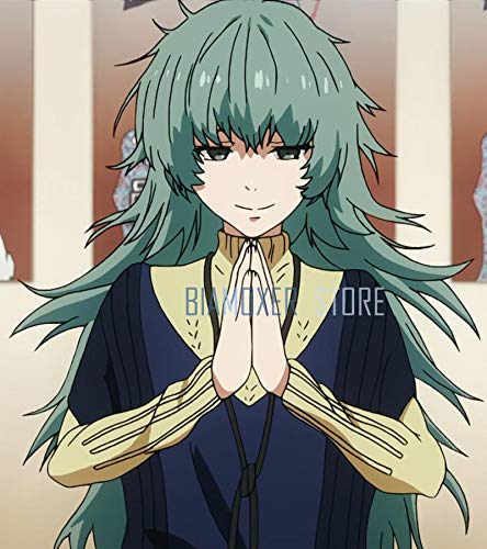 GJBXP Biamoxer Tokyo Ghul Sen Takatsuki Eto 80 Cm Lange Grüne Ombre Hitzebeständige Cosplay Perücke von GJBXP