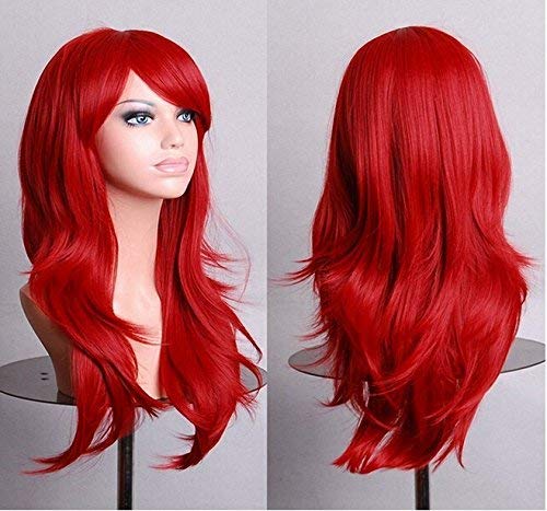 GJBXP Cos Anime Perücke Perücke langes lockiges Haar Cosplay Farbe Bühne Haube 25 Zoll, gelb rot GJBXP Cos Anime Perücke Perücke langes lockiges Haar Cosplay Farbe Bühne Haube 25 Zoll, gelb rot von GJBXP