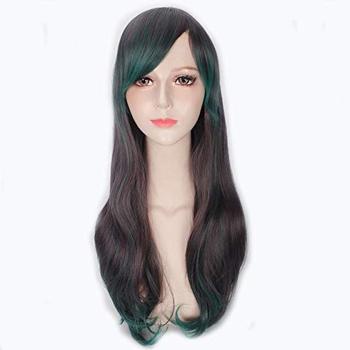 GJBXP Fashion Günstige Mix Grau Lange Gerade Harajuku Lolita Haar Perücken Für Frauen Anime Cosplay Halloween Party Perücke Mit Bang PL-117 von GJBXP