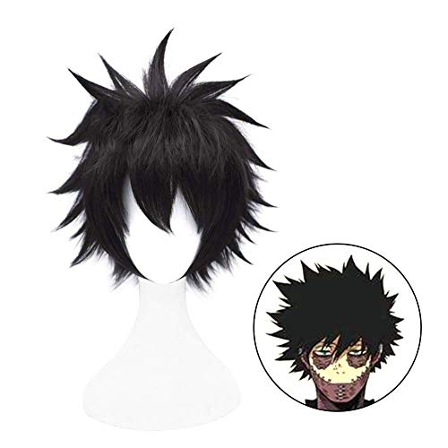 GJBXP Haarteile Anime Cosplay Perücke Neuheit Hochtemperatur Seide Juvenile Anti-Warping Perücke Anime Fans Geschenk, 28 CM von GJBXP