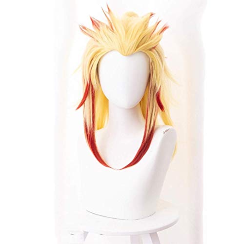 GJBXP Haarteile Dämonentöter: Kimetsu no Yaiba Anime Cosplay Rose Net Perücken Hochtemperaturbeständige Faser Langes Haar Gelb 20 Zoll GJBXP Haarteile Dämonentöter: Kimetsu no Yaiba Anime Cosplay Rose Net Perücken Hochtemperaturbeständige Faser Langes Haar Gelb 20 Zoll von GJBXP