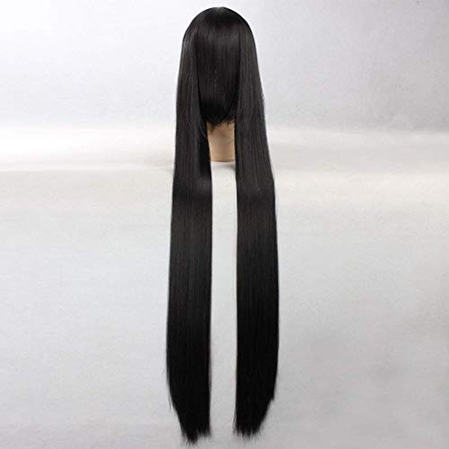GJBXP Haarteile Extra Lange Gerade Perücke, Für Die Halloween Party Anime Cosplay Perücken, Hochtemperaturbeständige Faser, 120 CM von GJBXP