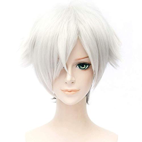 GJBXP Haarteile Kurze Leichte Flauschige Schwanz Anti Warping Perücke Tod Billard Anime Cosplay Perücke, Hochtemperaturbeständige Faser, 30 CM von GJBXP