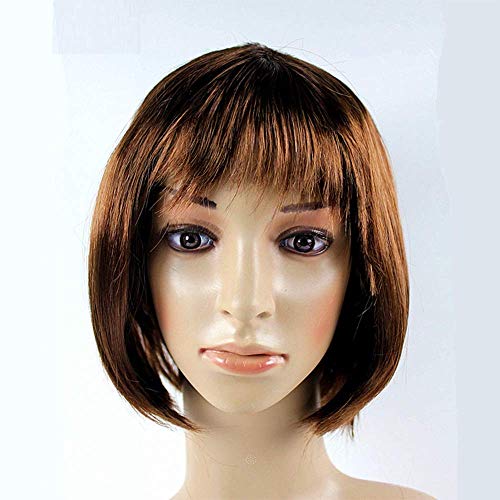 GJBXP Haarteile Party Ball Perücke Haar Set Student BOBO Haar Nicht Mainstream Welle Kopf Cosplay Braun von GJBXP