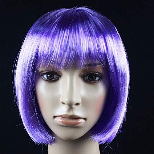 GJBXP Haarteile Party Ball Perücke Haar Set Student BOBO Haar Nicht Mainstream Welle Kopf Cosplay Lila GJBXP Haarteile Party Ball Perücke Haar Set Student BOBO Haar Nicht Mainstream Welle Kopf Cosplay Lila von GJBXP