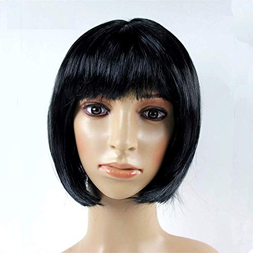 GJBXP Haarteile Party Ball Perücke Haar Set Student BOBO Haar Nicht Mainstream Welle Kopf Cosplay Schwarz von GJBXP