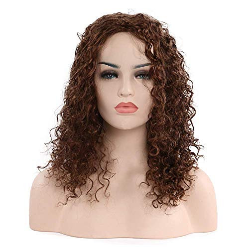 GJBXP Haarteile Spitze Layered frauen Perücke Kleine Lockige Halloween Mode Seidenhaar Hut Festival Cosplay Party 57 cm Braun GJBXP Haarteile Spitze Layered frauen Perücke Kleine Lockige Halloween Mode Seidenhaar Hut Festival Cosplay Party 57 cm Braun von GJBXP