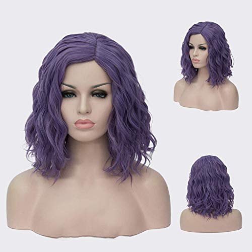GJBXP Kurze Bob Wellige Lockige Perücke Rosa Ombre Perücken für Mädchen Hitzebeständige Kunstfaser Harajuku Cosplay Haar 14 zoll und 21 Farben Om-824 von GJBXP