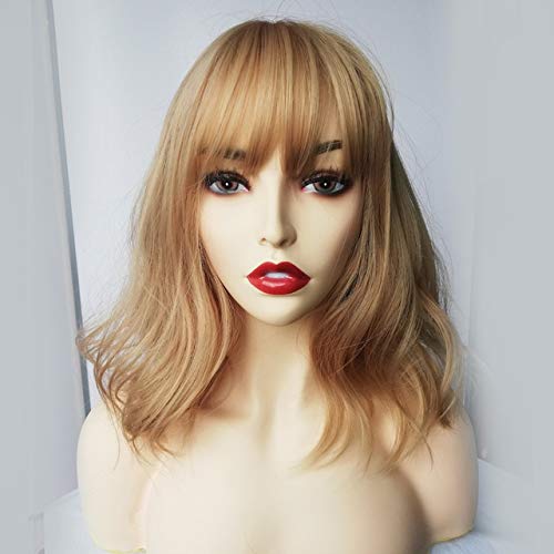 GJBXP Lange Synthetische Perücken Mit Pony Mixed Blonde Brown Natürliche Welle Perücken Für Weiße Frauen Cosplay Perücken Hitzebeständige Faser Perücken Lc210-3 GJBXP Lange Synthetische Perücken Mit Pony Mixed Blonde Brown Natürliche Welle Perücken Für Weiße Frauen Cosplay Perücken Hitzebeständige Faser Perücken Lc210-3 von GJBXP