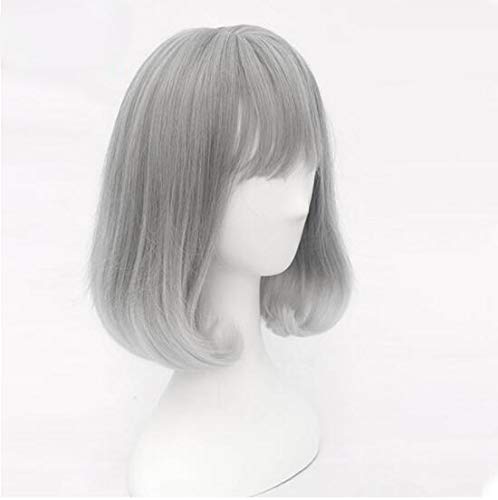 GJBXP New Blue Gradient White Kunsthaar Täglich Cosplay Perücke Lolita Perücke Kostüm Spielen Perücken Halloween Kostüme Haar 5039C von GJBXP