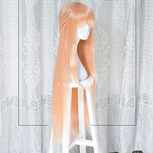 GJBXP Schwert Art Online Yuuki Asunastraight Braids Kunsthaar Cosplay Perücke Orange von GJBXP